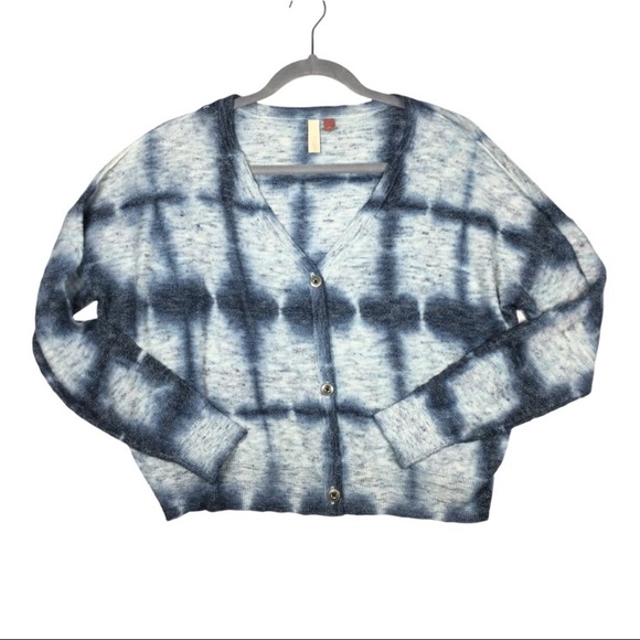 PILCRO Linen Blend Crop Boxy Style Cardigan - Picture 6 of 11